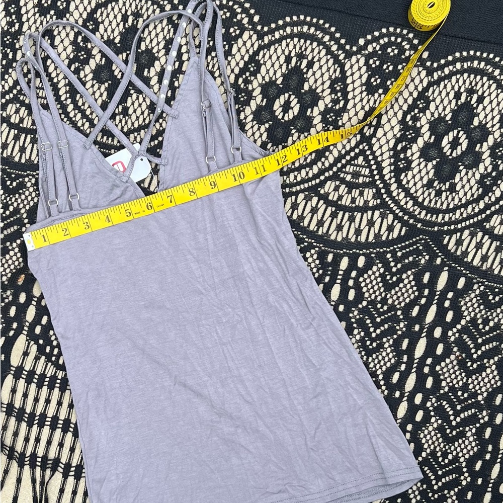 BKE Embellished Strappy Lilac Camisole XS Night Out Clubbing Shiny Coquette Girl - Picture 7 of 9